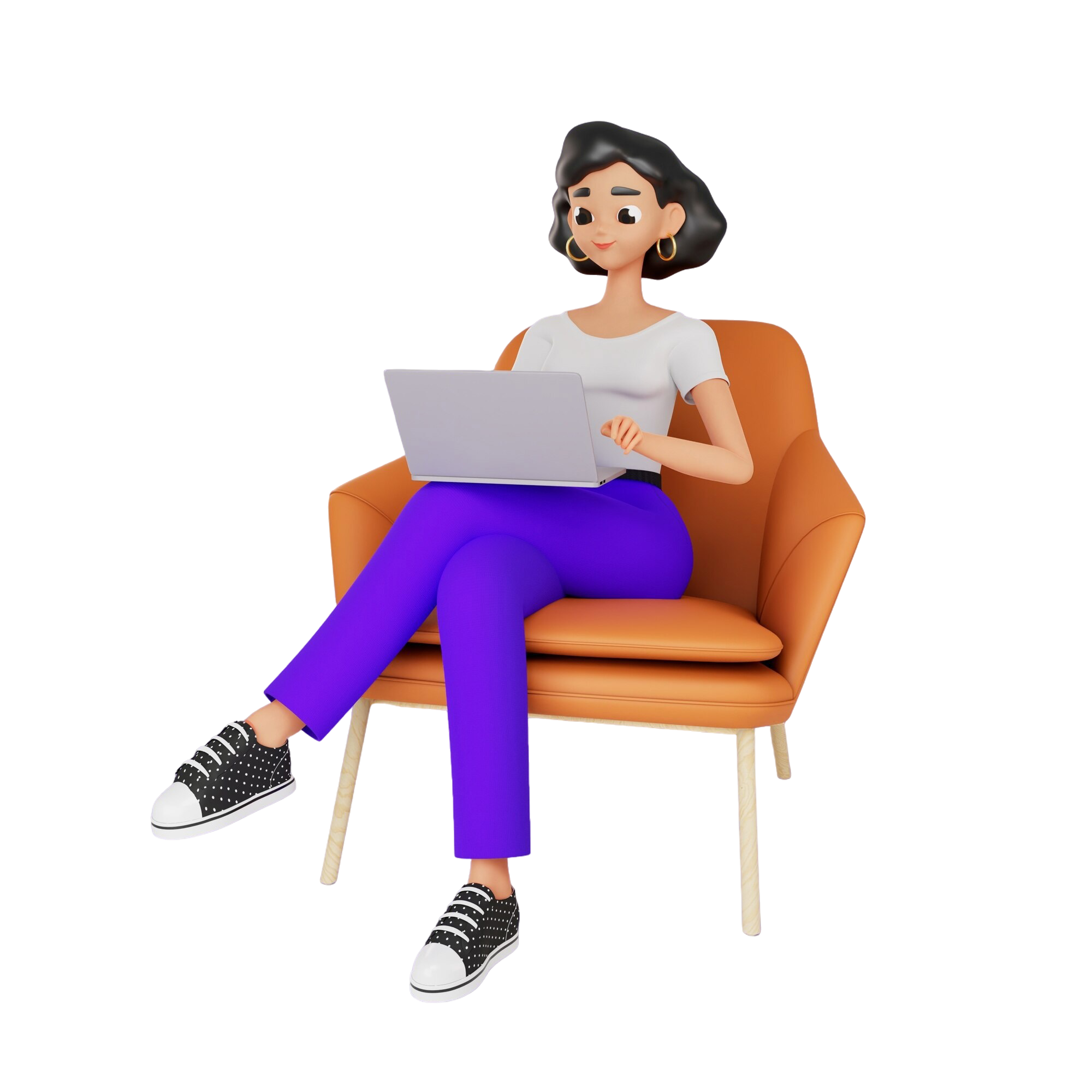 Frau mit Laptop